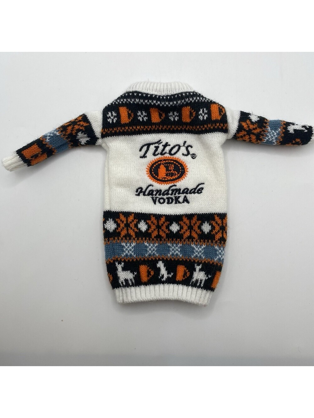 Tito's Vodka Ugly Christmas Bottle Elf Sweater B15